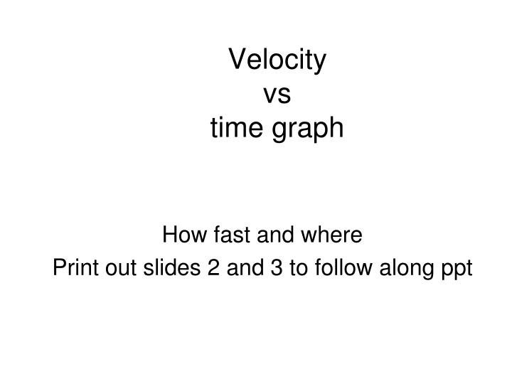 velocity vs time graph n.w