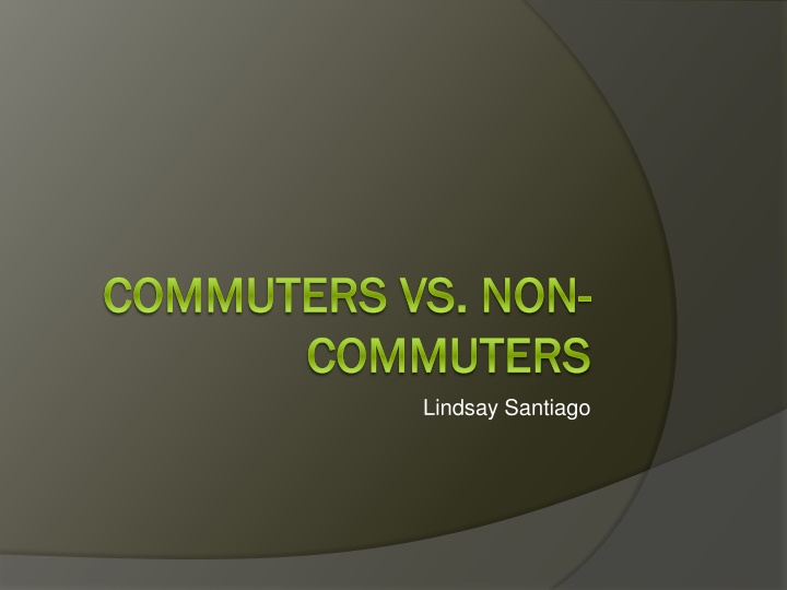commuters commuters vs non commuters commuters n.w