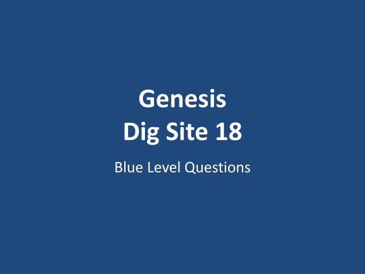 genesis dig site 18 n.w