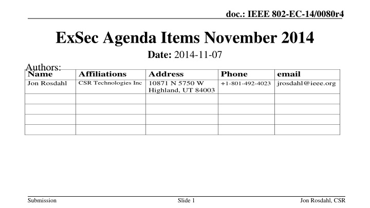 IEEE 802 Venue Contract Status Updates