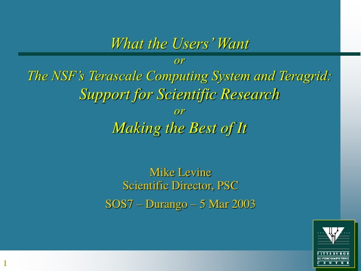 what the users want or n.w