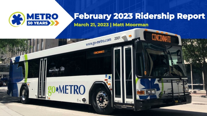 february 2023 ridership report february 2023 n.w