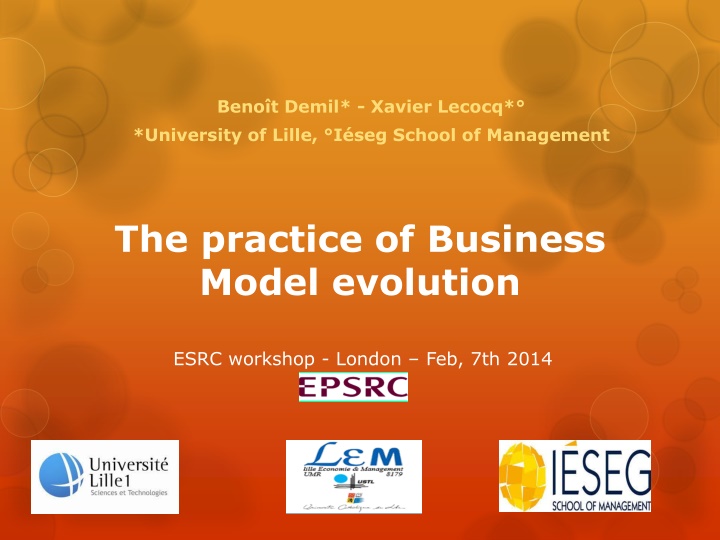 beno t demil xavier lecocq university of lille n.w