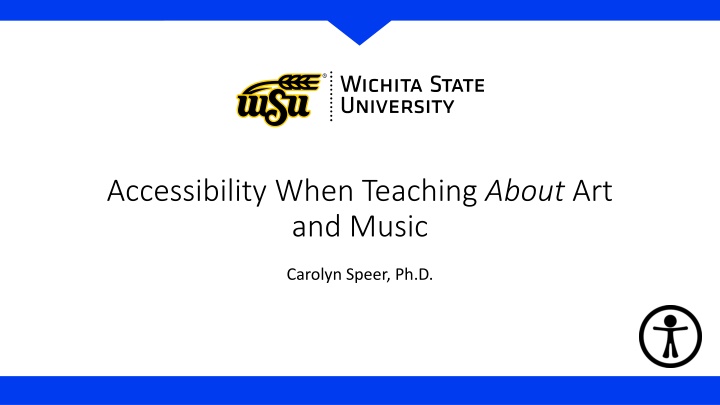 accessibility when teaching about art and music n.w