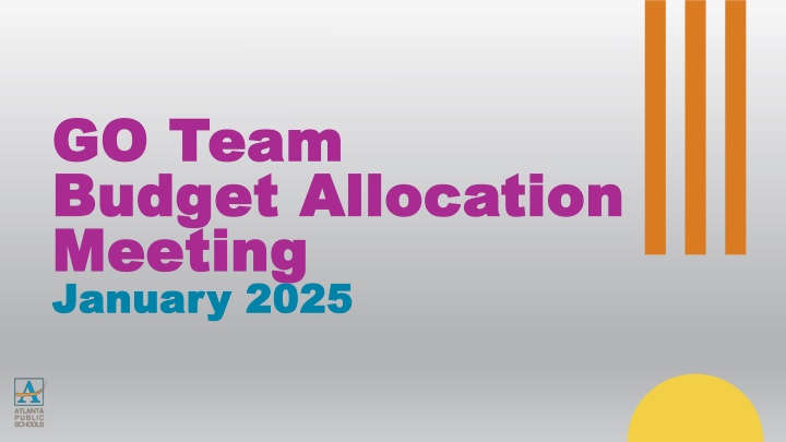 go team go team budget allocation budget n.w