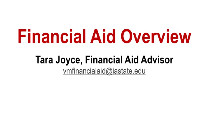 Financial Aid at ISU - Overview and Services