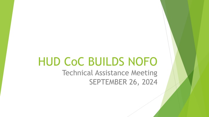 hud coc builds nofo technical assistance meeting n.w