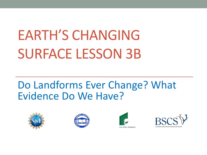 earth s changing surface lesson 3b n.w