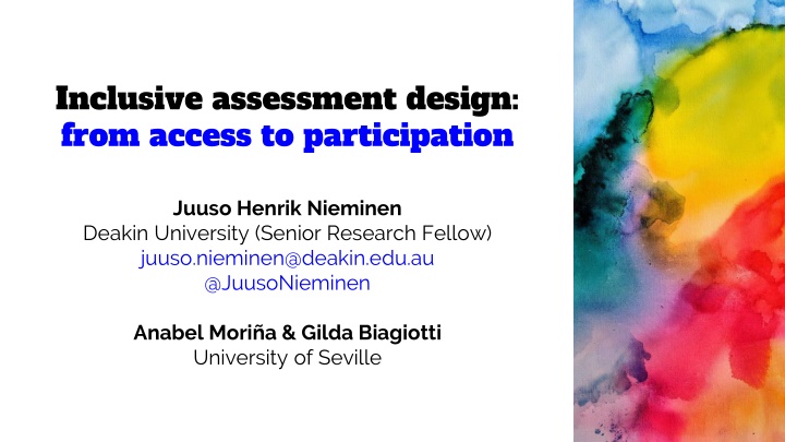 Inclusive Assessment: Redefining Higher Education Practices