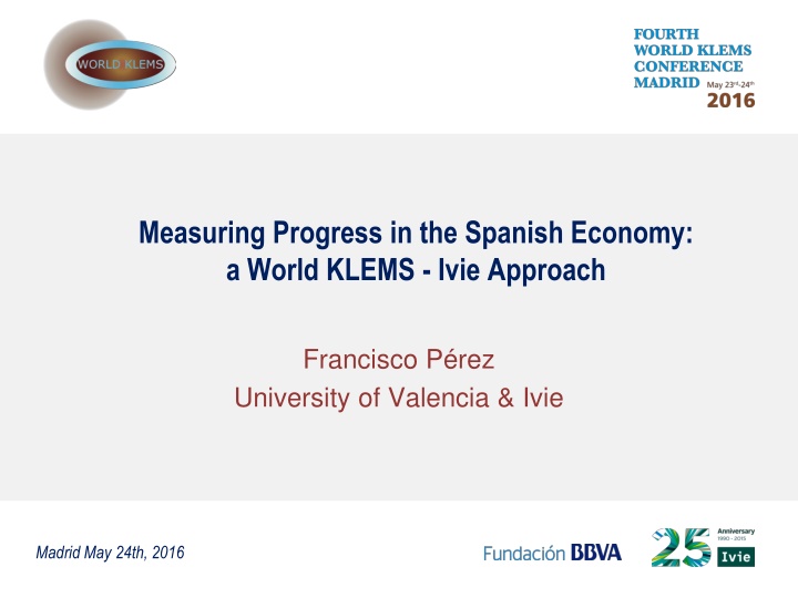 measuring progress in the spanish economy a world n.w