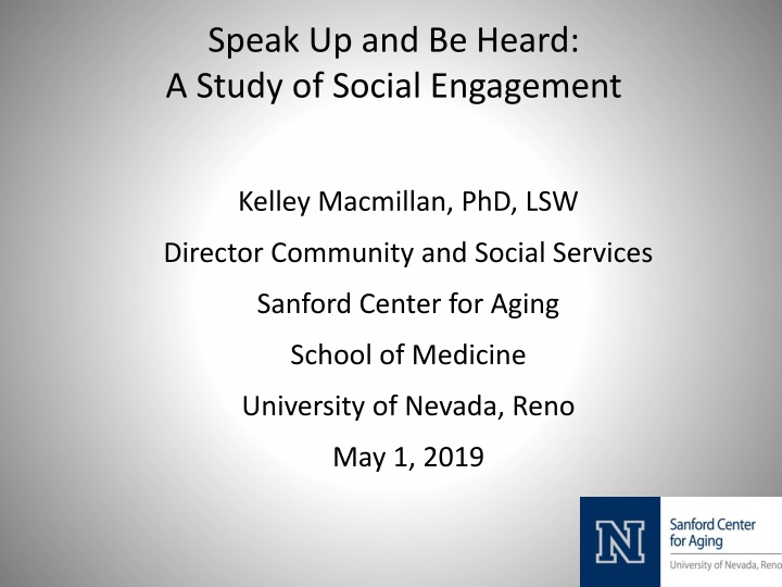 speak up and be heard a study of social engagement n.w
