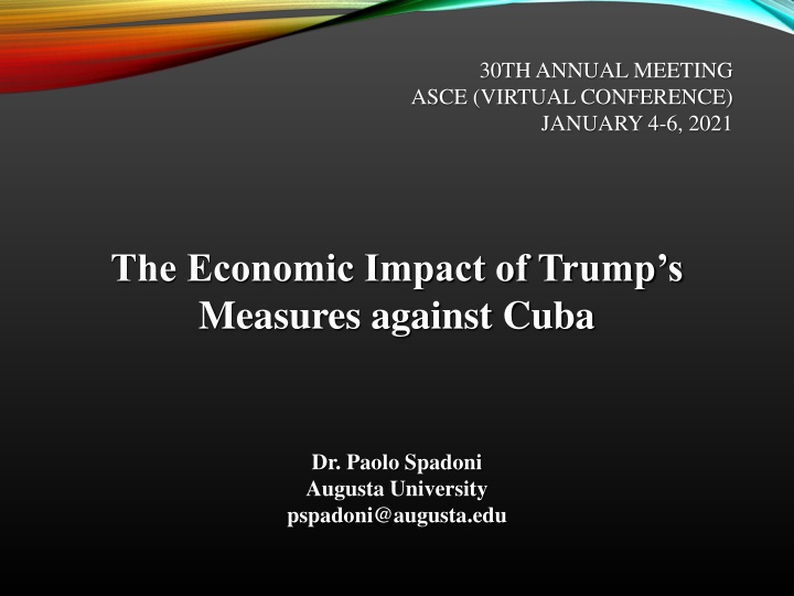 Economic Impact of Trump's Measures on Cuba