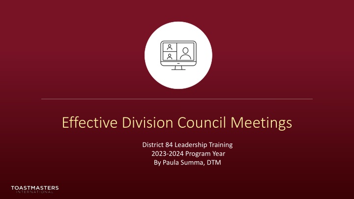 effective division council meetings n.w