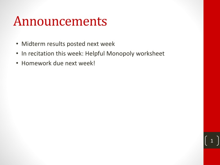 announcements n.w