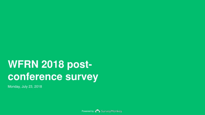 wfrn 2018 post conference survey n.w