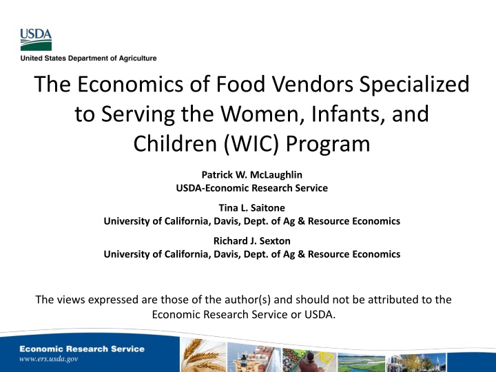 the economics of food vendors specialized n.w