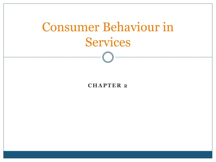 consumer behaviour in services n.w