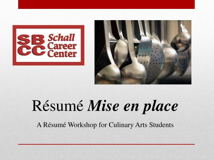 r sum mise en place n.w
