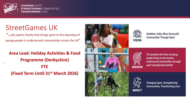 streetgames uk the sports charity that brings n.w