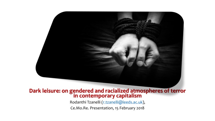 dark leisure on gendered and racialized n.w