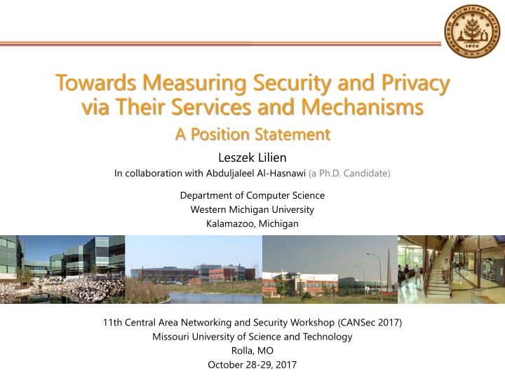 towards measuring security and privacy via their n.w