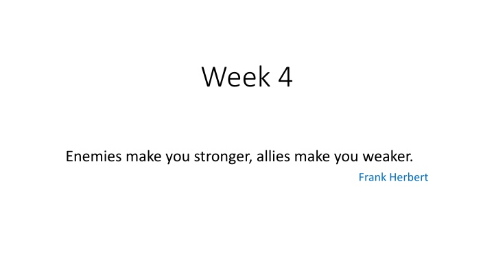 week 4 n.w