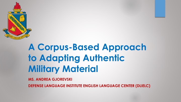 a corpus based approach to adapting authentic n.w