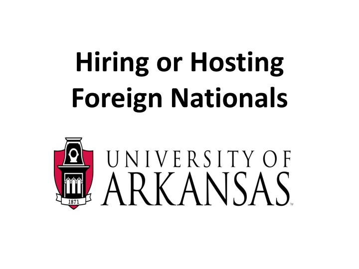 hiring or hosting foreign nationals n.w