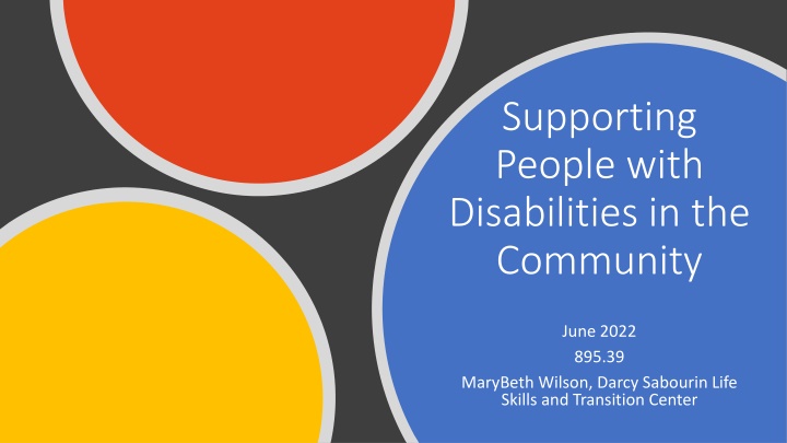 supporting people with disabilities n.w