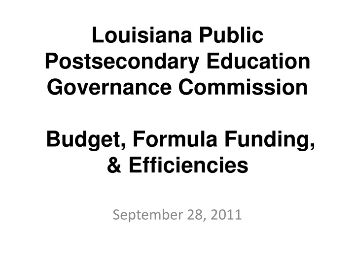 louisiana public postsecondary education n.w