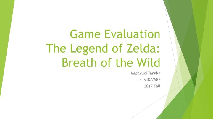 game evaluation the legend of zelda breath n.w