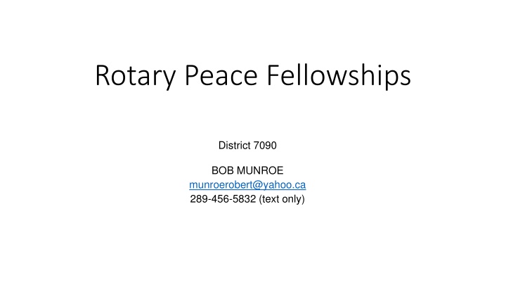 rotary peace fellowships n.w