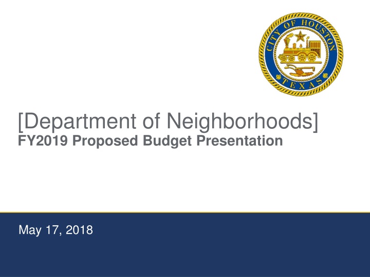 department of neighborhoods fy2019 proposed n.w