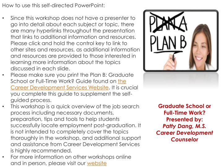 how to use this self directed powerpoint n.w