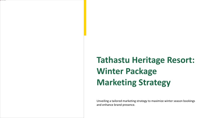 tathastu heritage resort winter package marketing n.w