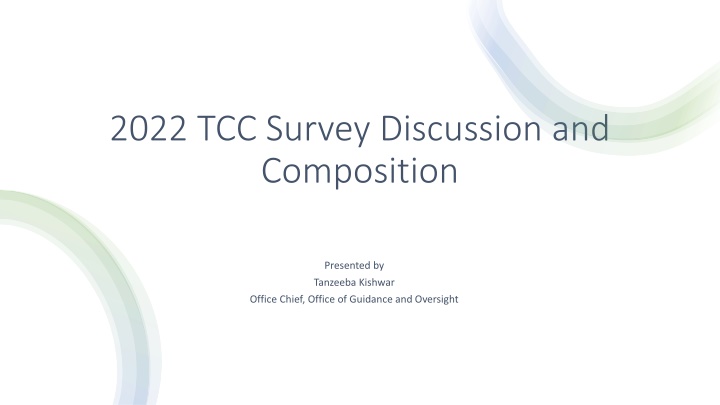2022 tcc survey discussion and composition n.w