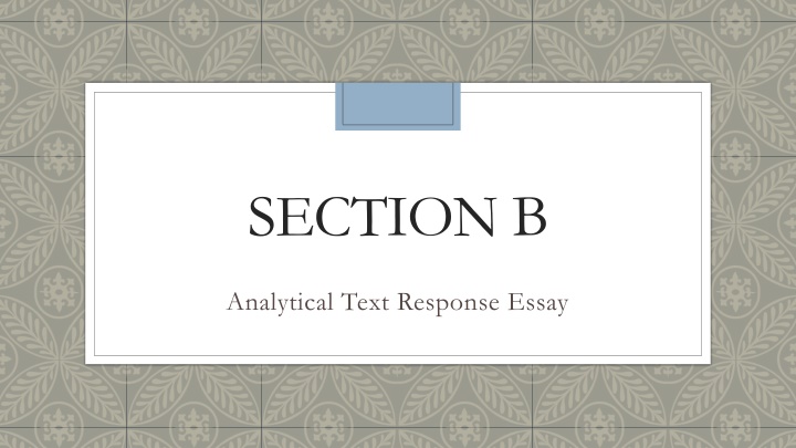 section b n.w