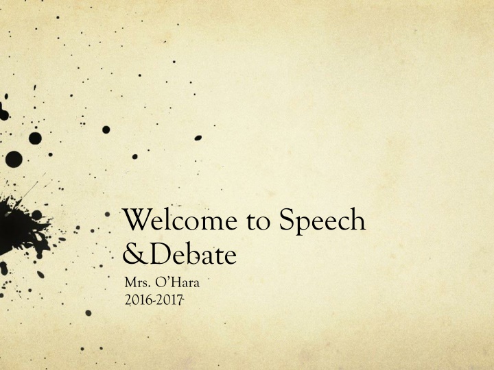 welcome to speech debate mrs o hara 2016 2017 n.w