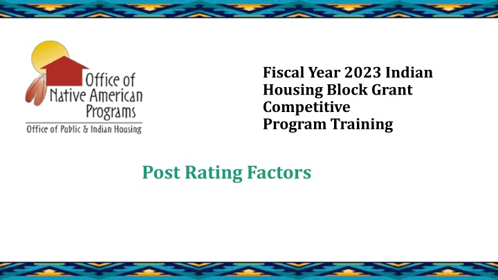 fiscal year 2023 indian housing block grant n.w