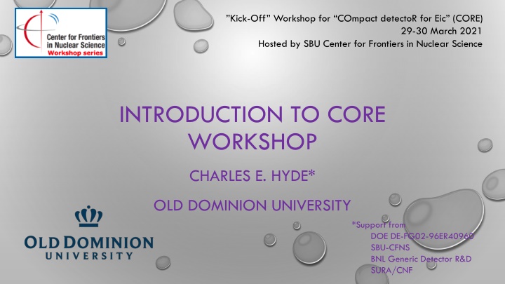 kick off workshop for compact detector n.w
