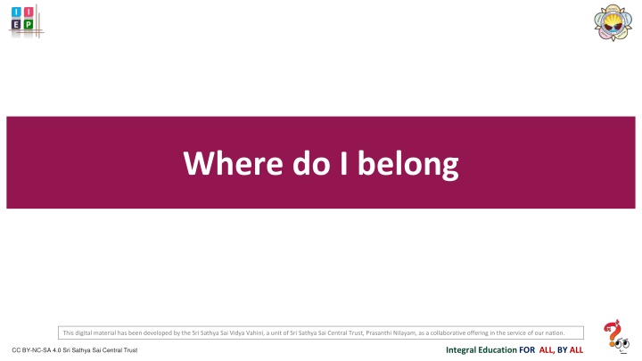 where do i belong n.w