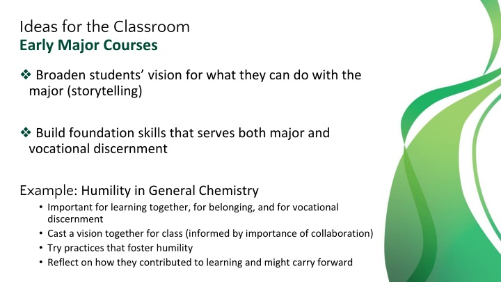 ideas for the classroom early major courses n.w