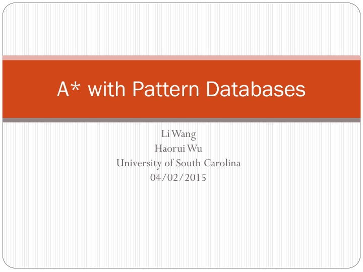 a with pattern databases n.w