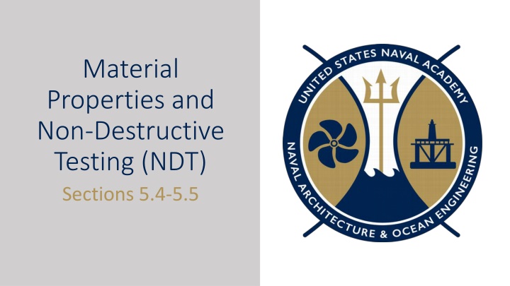 material properties and non destructive testing n.w