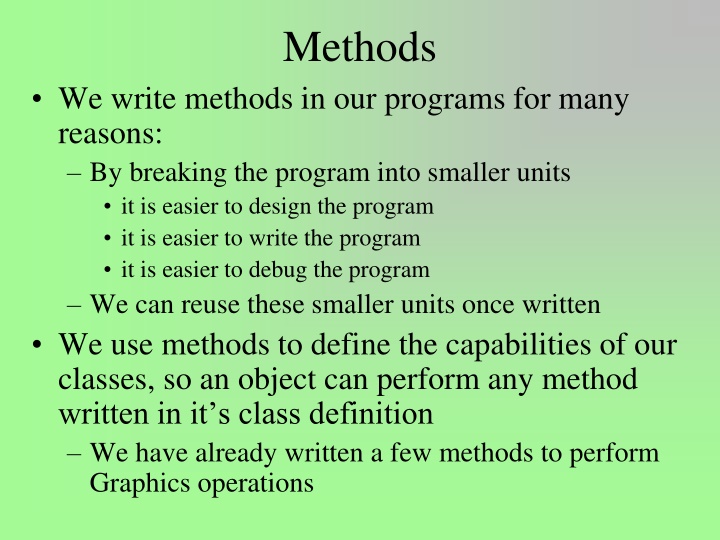 methods n.w