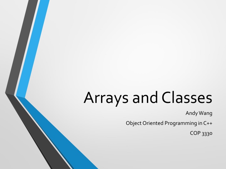 arrays and classes n.w