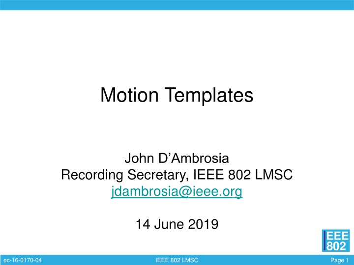 motion templates n.w