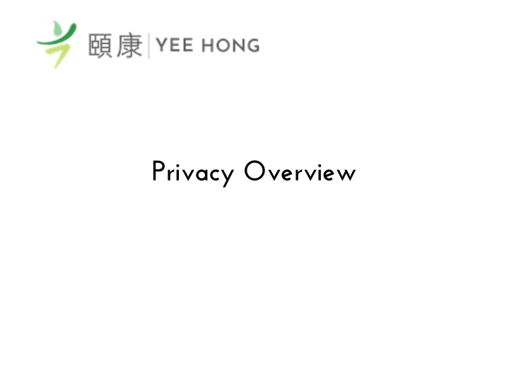 privacy overview n.w