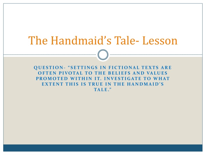 the handmaid s tale lesson n.w