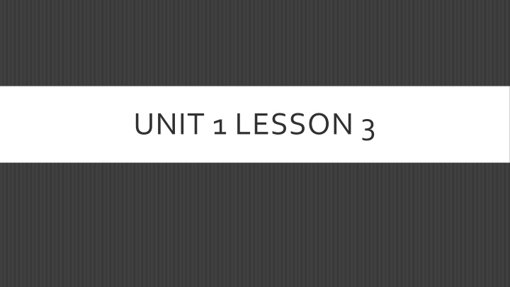 unit 1 lesson 3 n.w
